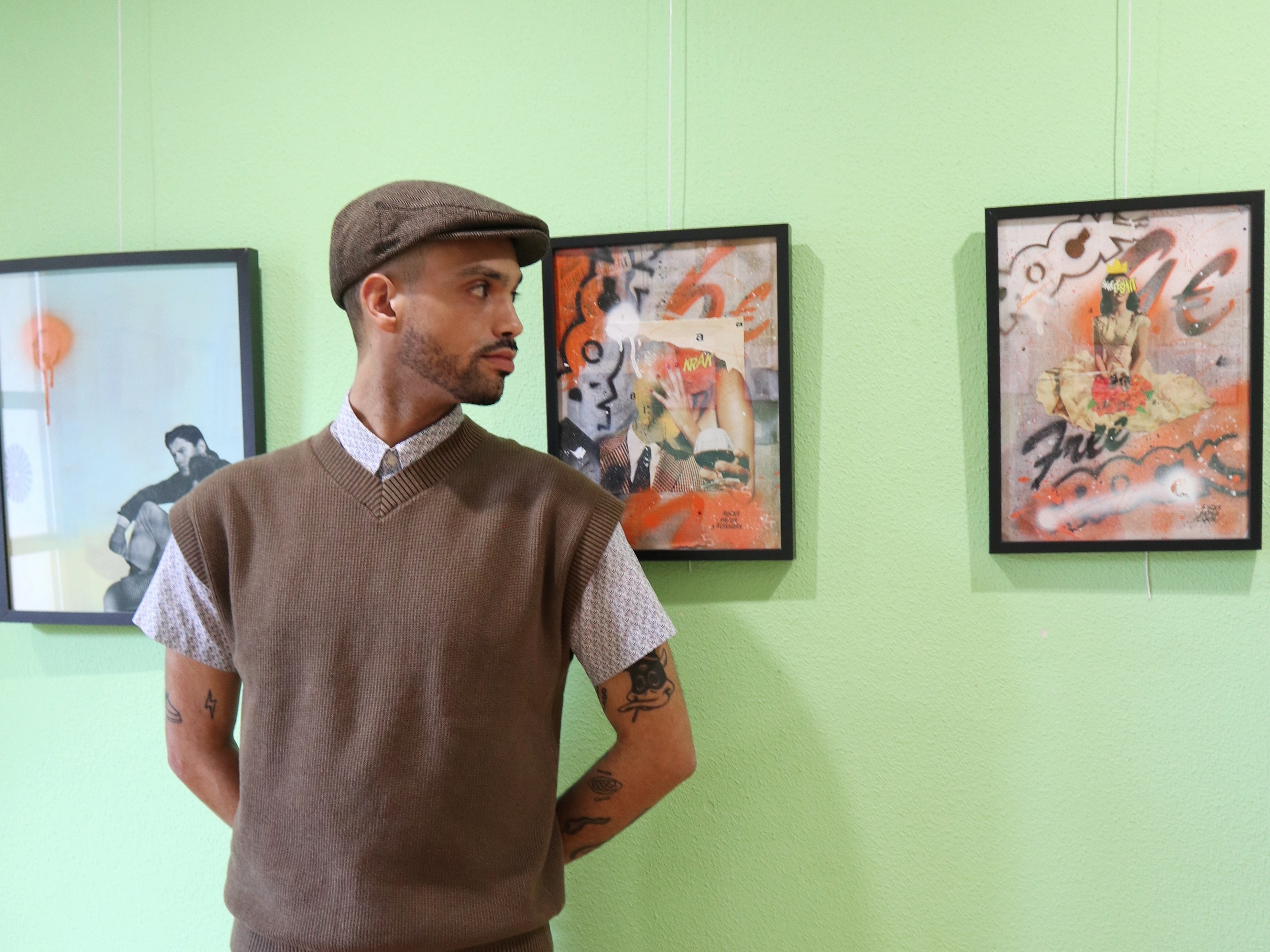 Exposición collages Casa Joven. Ricardo Vírseda