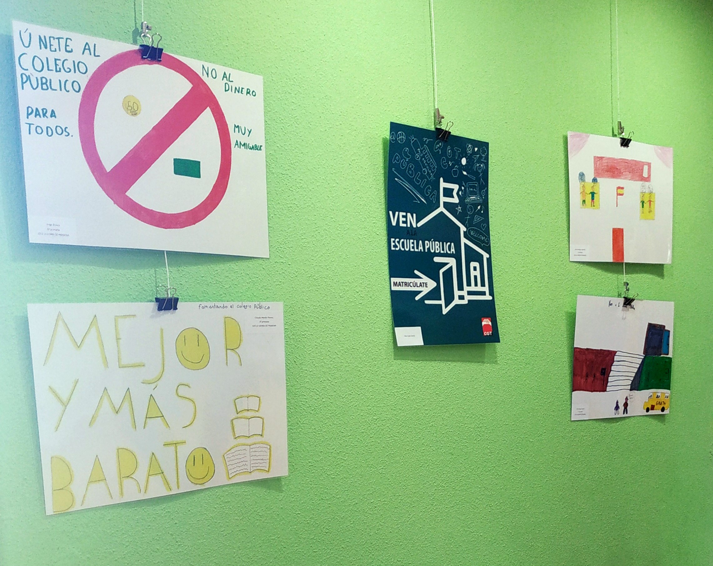 La Sala de Exposiciones de la Casa Joven acoge hasta el 27 de marzo una muestra con los carteles del concurso “Matricúlate en la Escuela Pública”. 