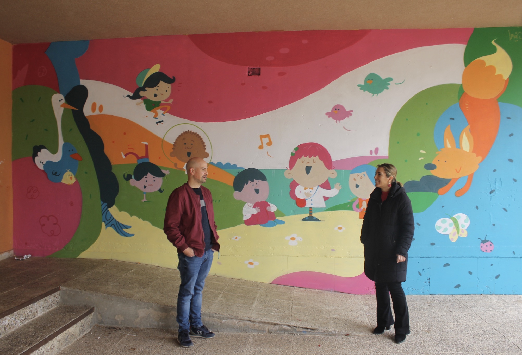 Los CEIP Eresma y Carlos de Lecea lucen dos nuevos murales decorativos