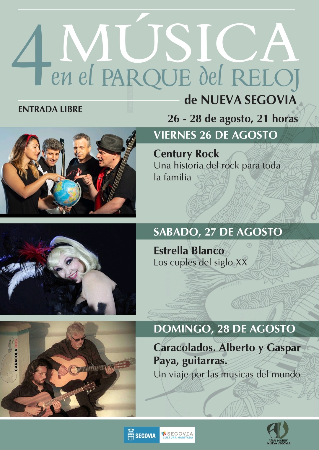 cartel ciclo de música parque del reloj