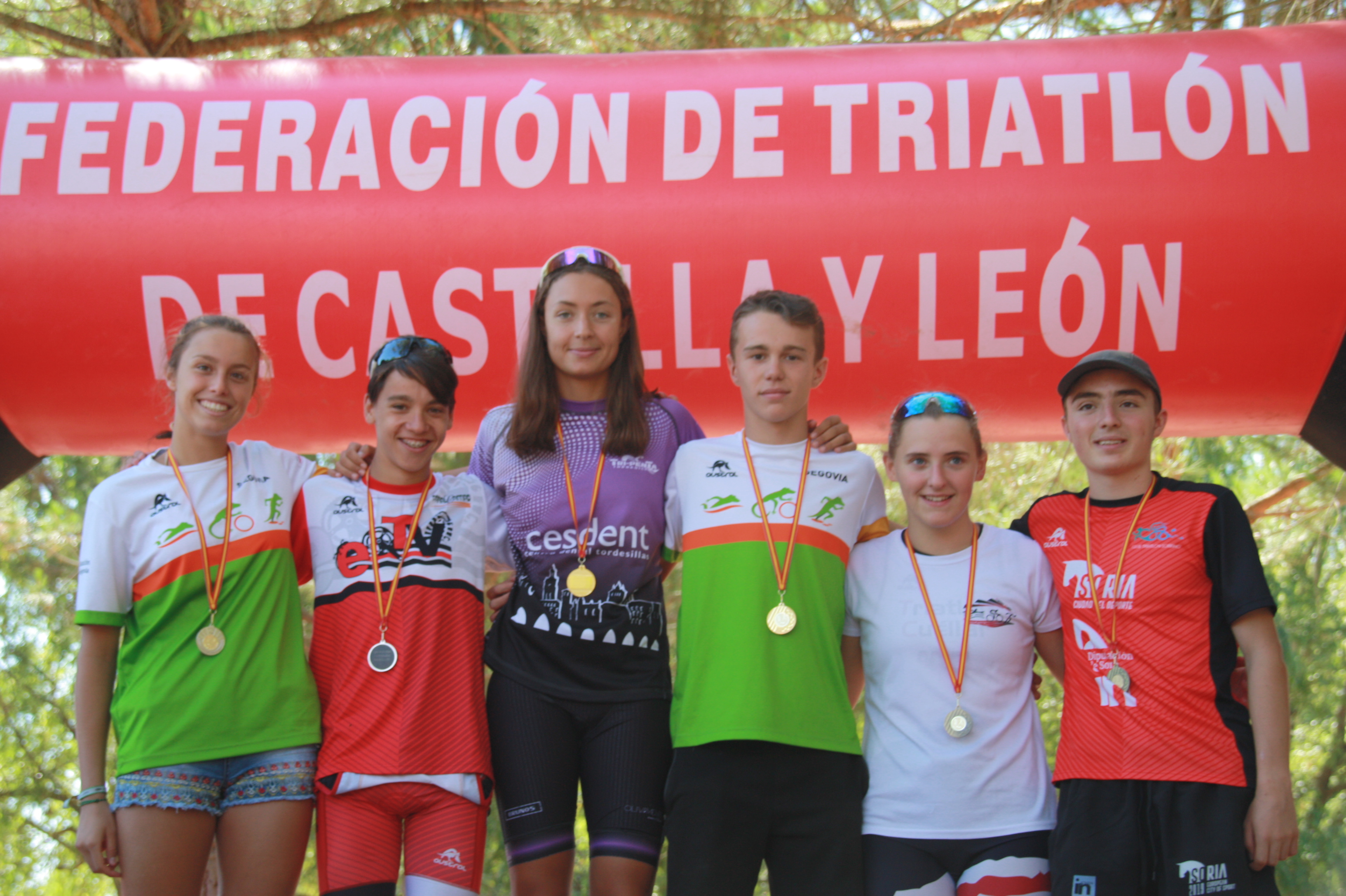 Podio Triatlón Lacerta 16 agosto 2022