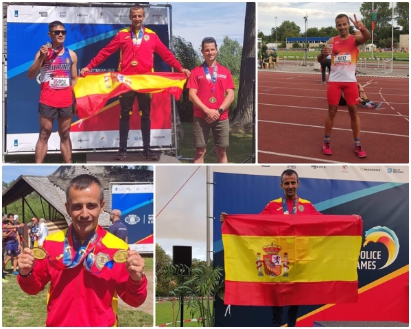 Juan Cotrina Vinagre, consigue tres medallas en los World Police&fire Game Rotterdam 2022