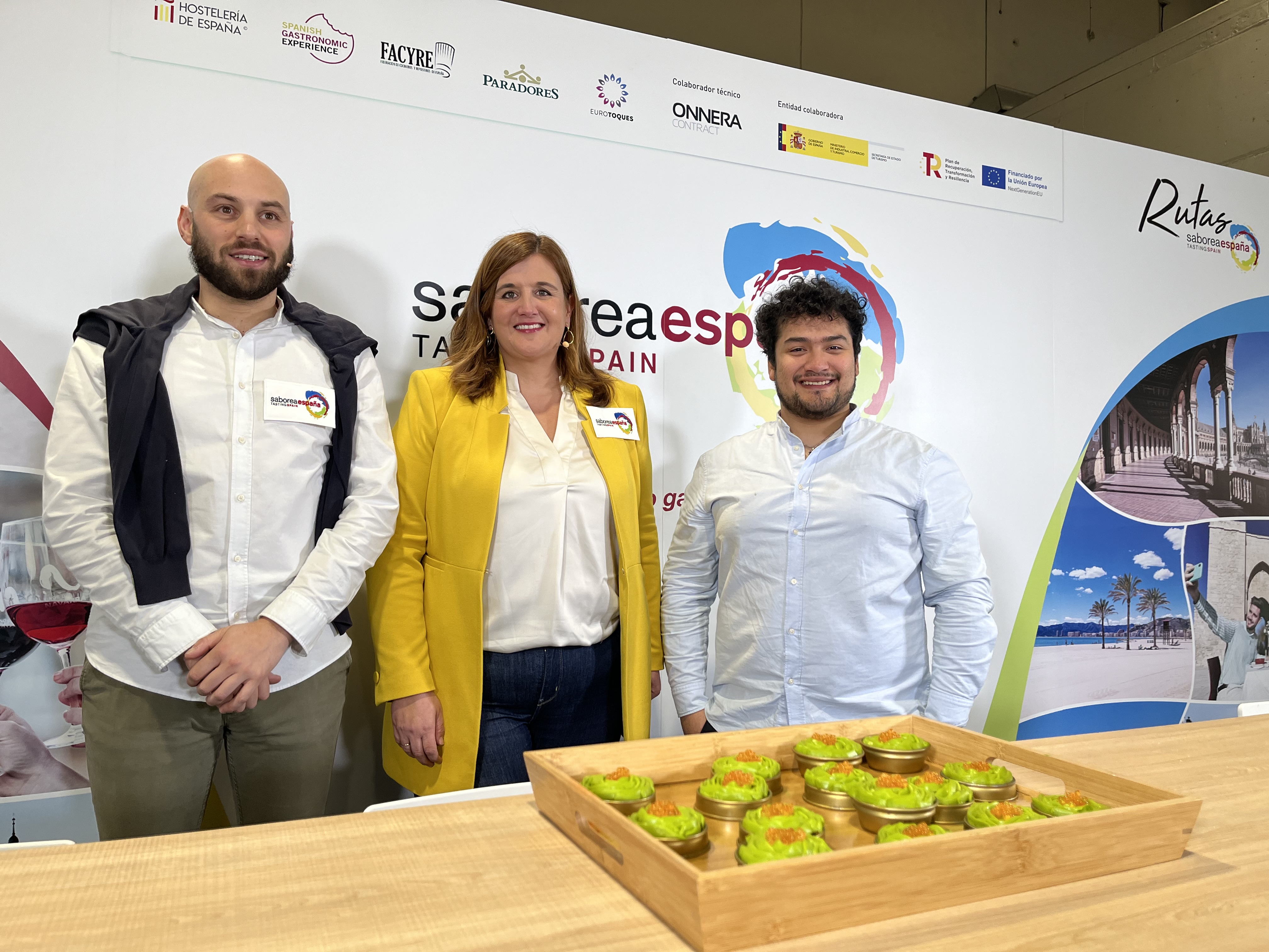 Alcaldesa y chef Ruben Arnanz, en Mdrid Fusion