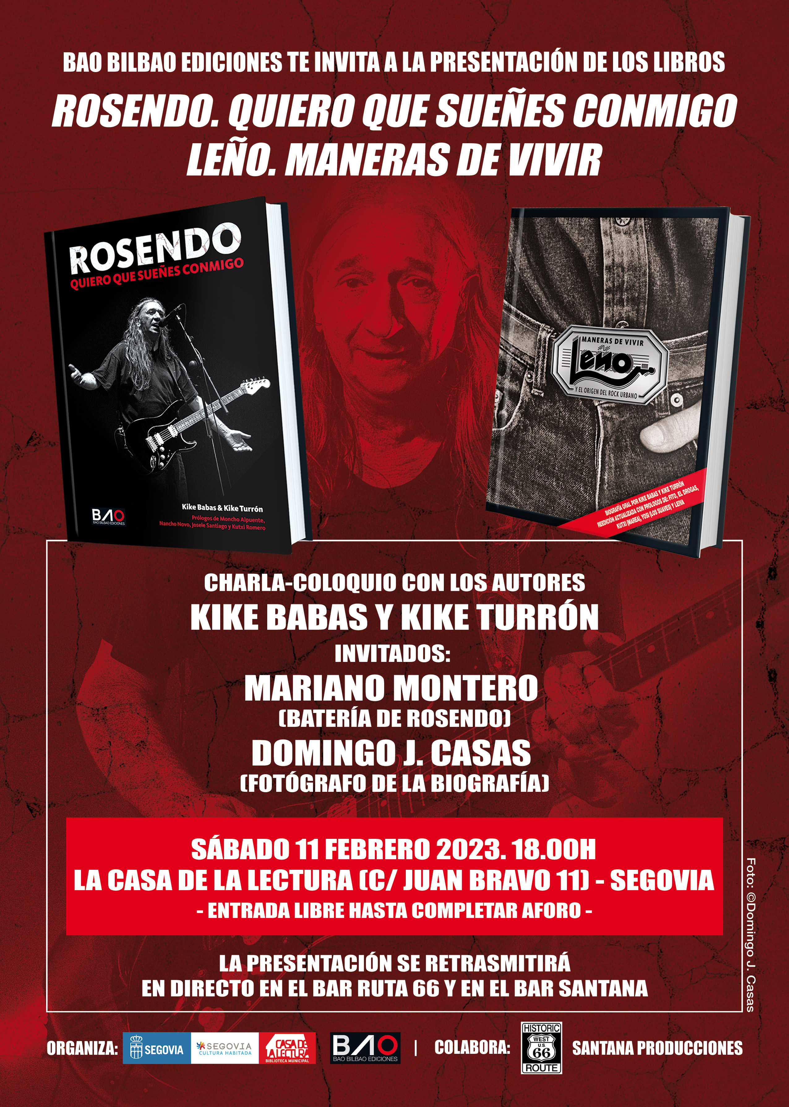 Cartel Presentación Libros Segovia