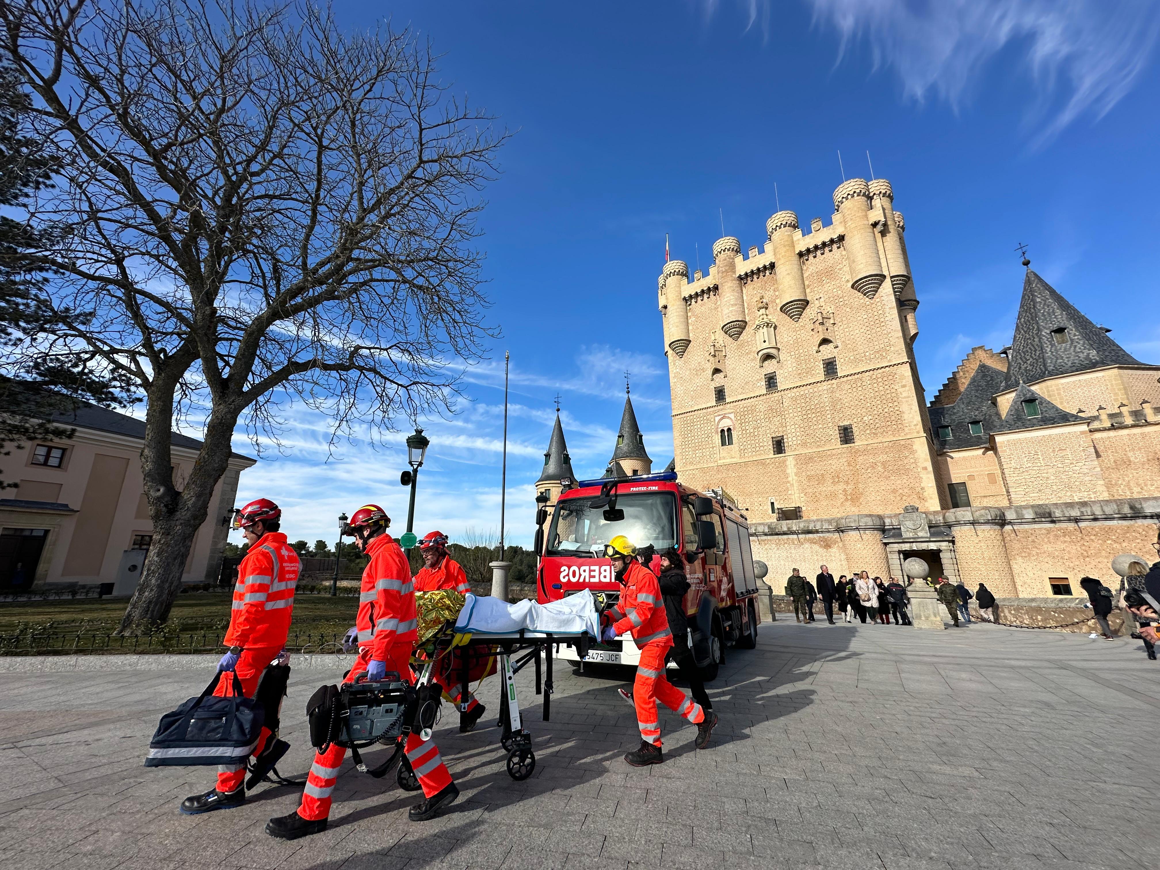Simulacro incendio Alcázar 2024