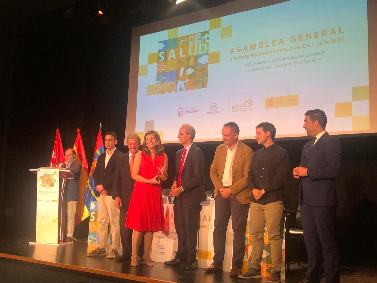 La Red Española de Ciudades Saludables premia al Ayuntamiento de Segovia por su trayectoria y compromiso en la promoción de la salud
