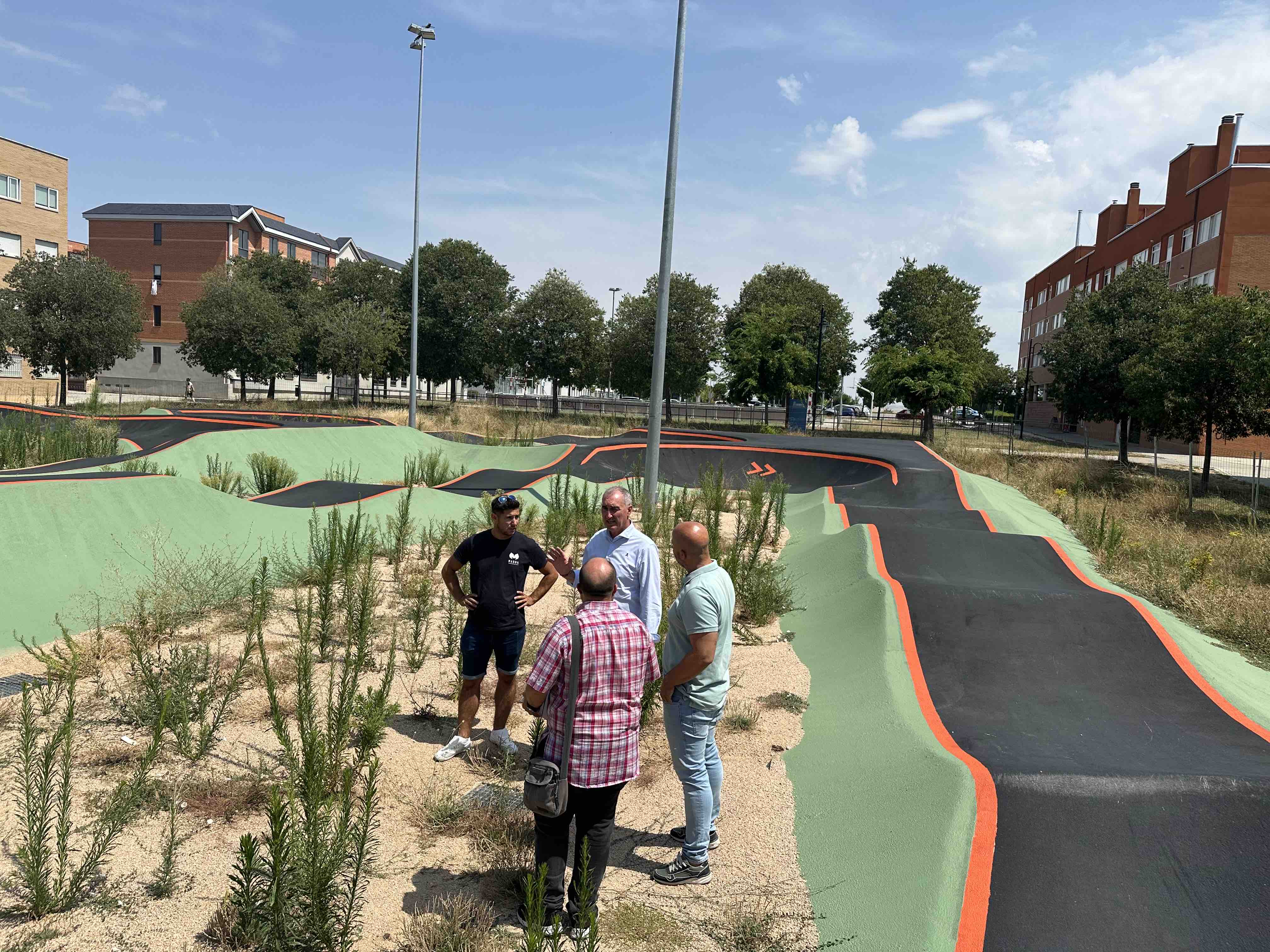 Obras de adecuación de la pista de Pump Track 