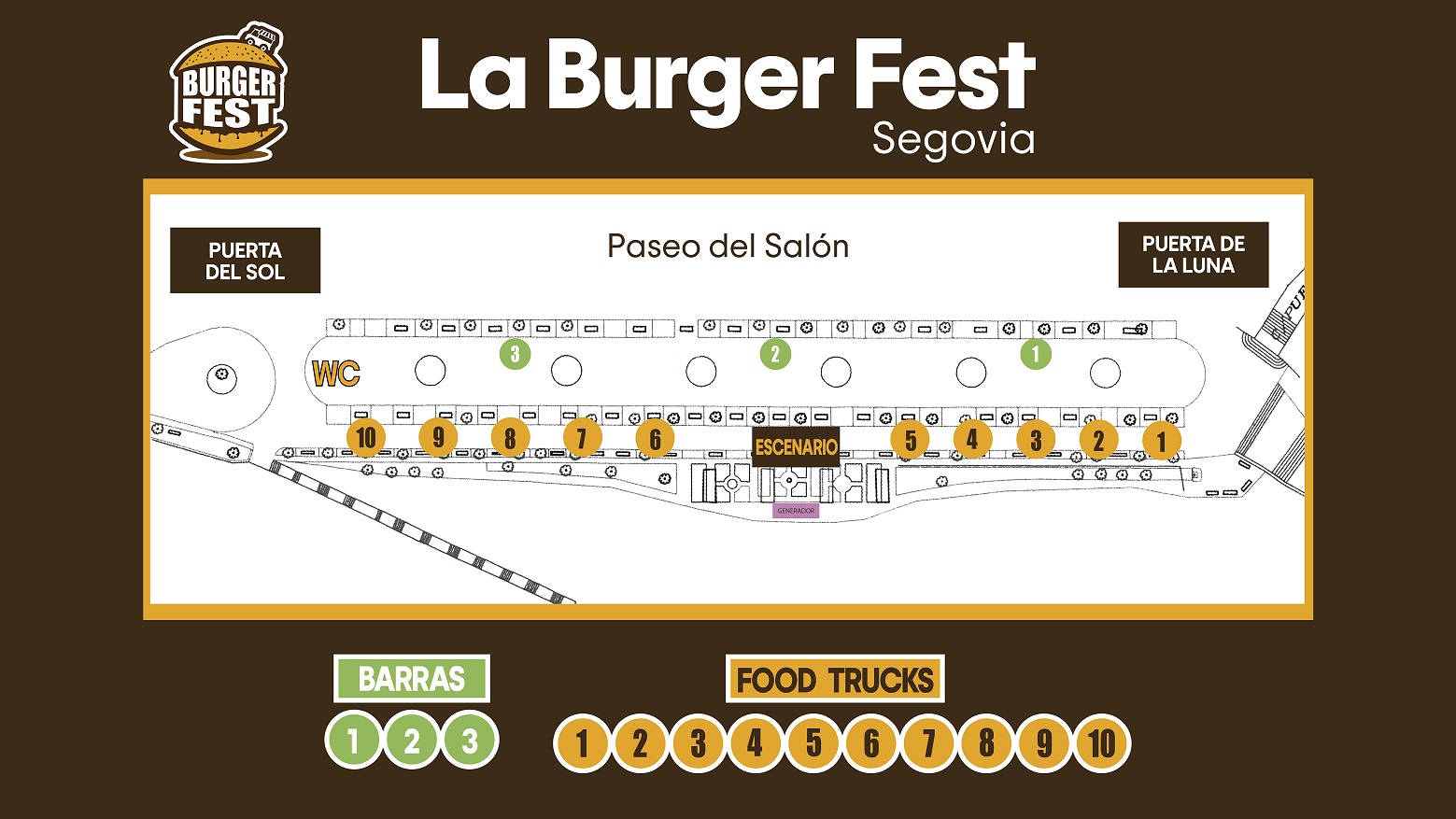 La Burger Fest.- MAPA