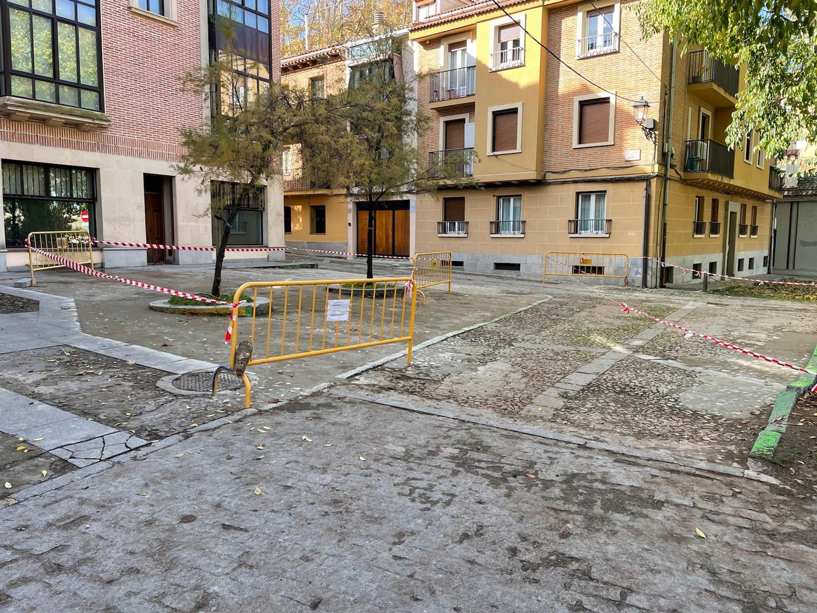 Reparación del emborrillado en las calles del Casco Histórico