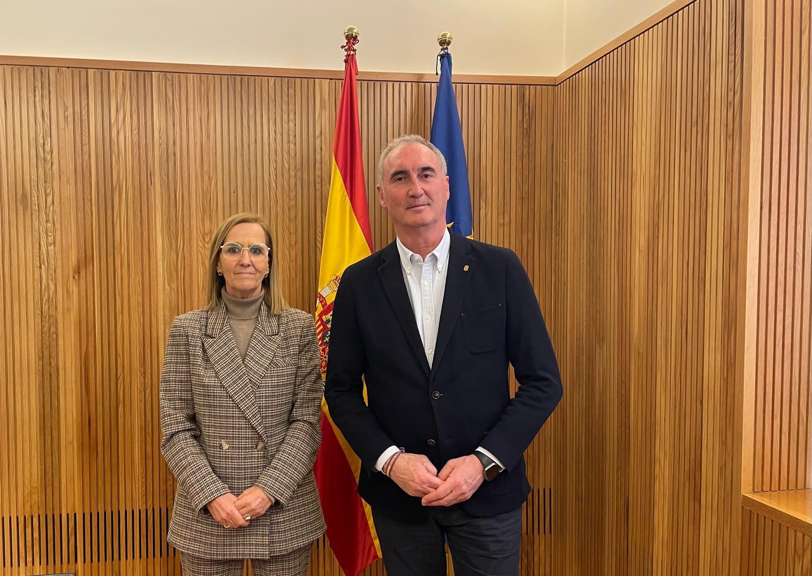 Encuentro con la presidenta de la Confederación Hidrográfica del Duero (CHD), María Jesús Lafuente