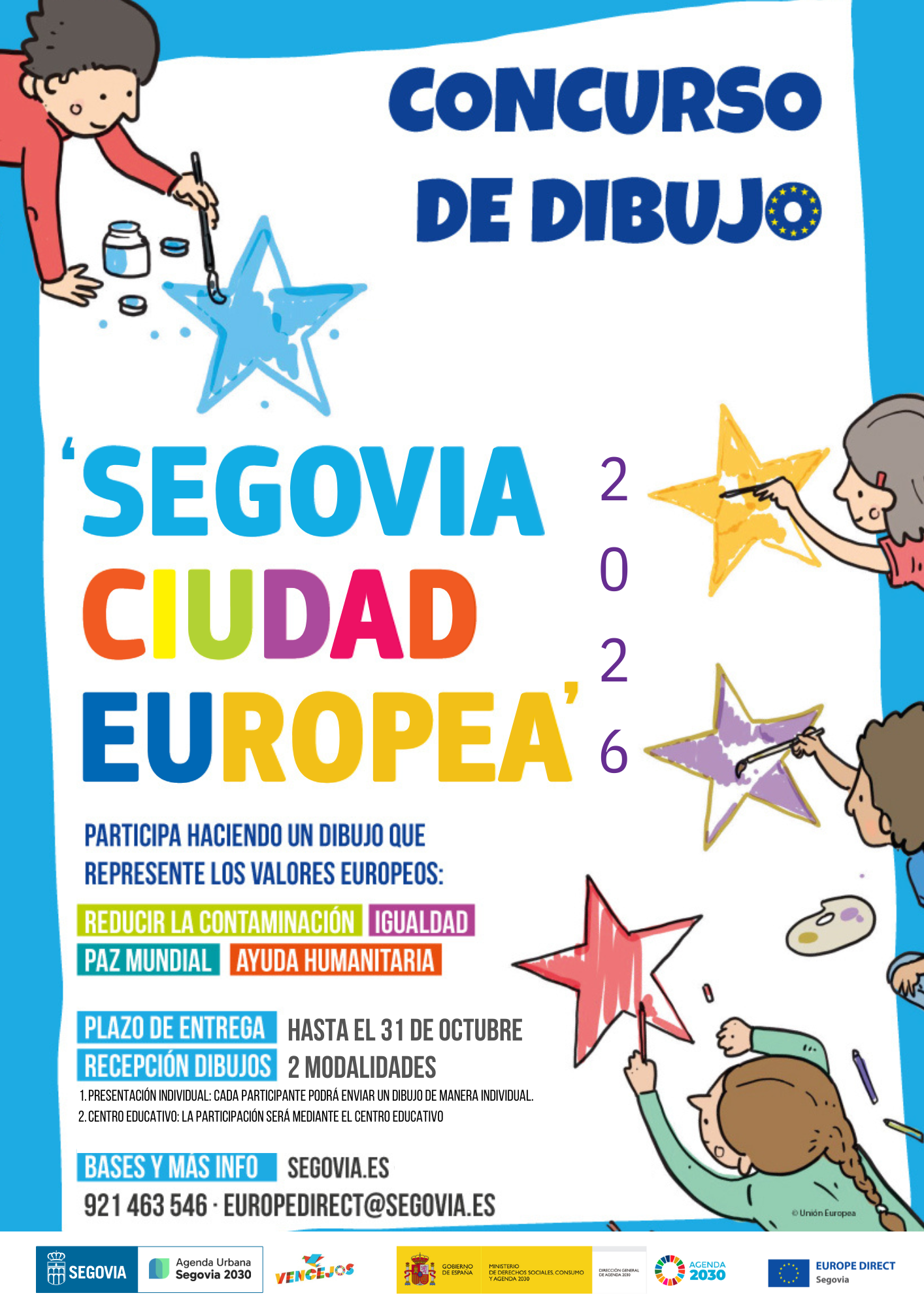 Concurso de Dibujo "Segovia ciudad europea 2026"