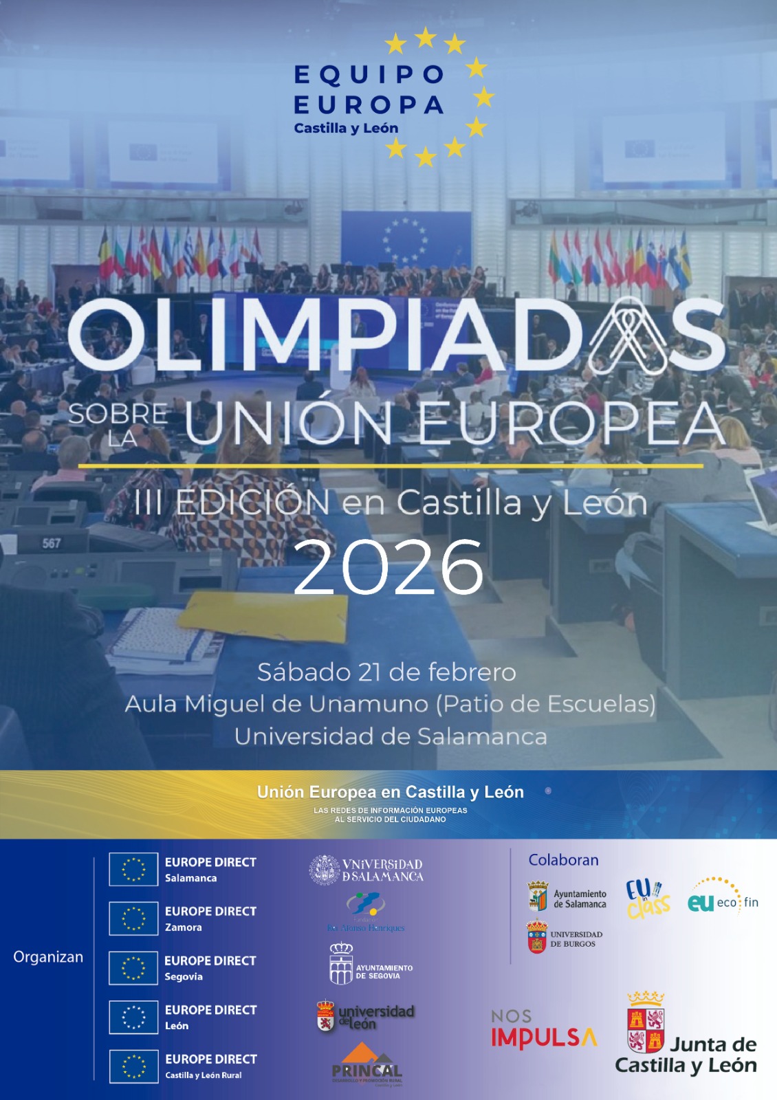 Cartel Olimpiadas UE 2026