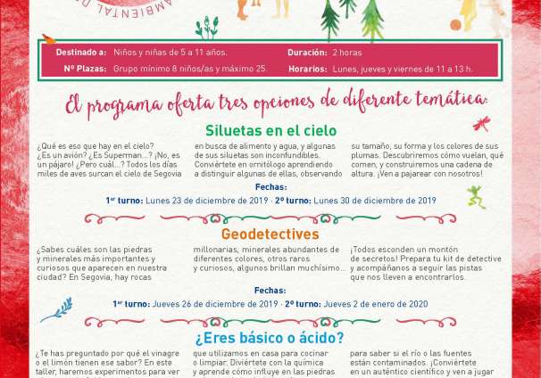 Cartel Sg educa en verde Navidad 1