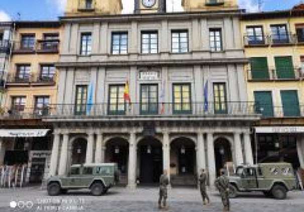 2020-03-25 Regimiento Artillería Antiaérea Plaza Mayor