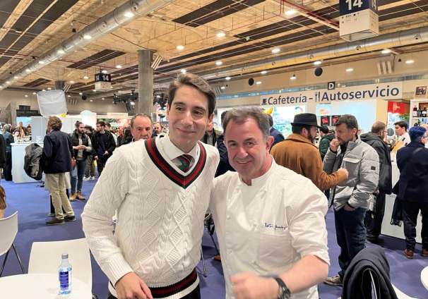 El concejal de turismo en Madrid Fusión con Martín Berasategui Chef