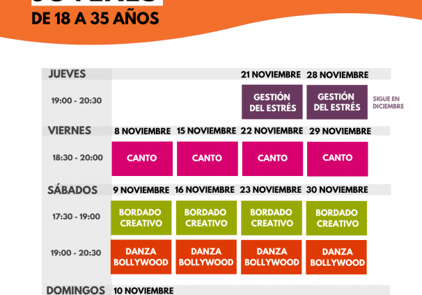 Actividades jóvenes otoño 24