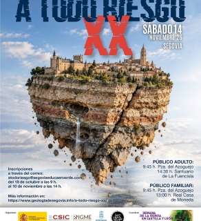 Cartel actividad científico divulgativa "A todo riesgo" 
