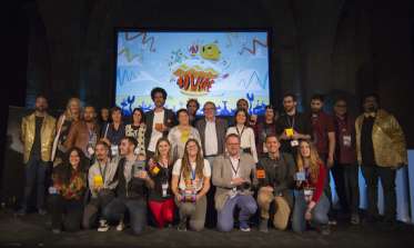 Foto de familia de premiados de la 10ª edición de 3D Wire