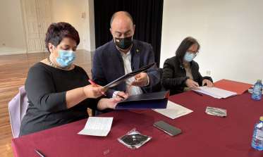 Firma convenio Sociedad Filarmónica de Segovia