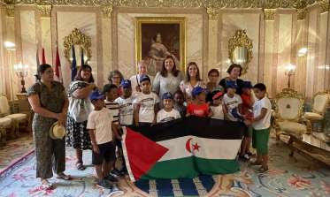 Recepción niños saharauis programa 'Vacaciones en Paz'