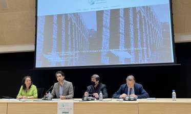 Presentación Paisajes del Agua en salón de grados del campus de la UVa