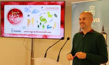 Angel Galindo presenta las actividades navideñas Segovia Educa en Verde