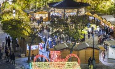 Plaza en navidad