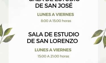 Horario salas de estudio verano 2024