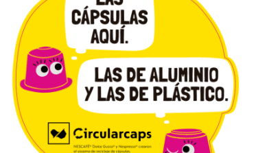 Pegatina indicativa para reciclar las cápsulas de café