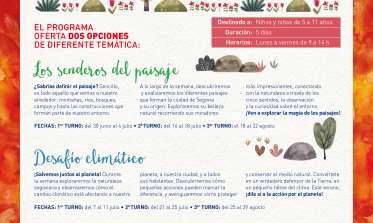 Cartel “Segovia Educa en Verde”  Verano 2025