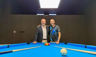 El concejal con el presidente de Segopool.