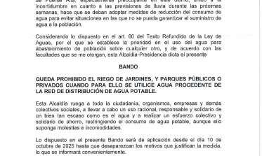 Bando riego