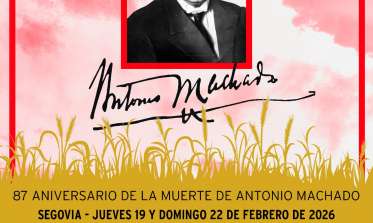 Cartel de la lectura popular de los versos de Antonio Machado