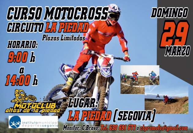 Curso Motocross Segovia Marzo 2020