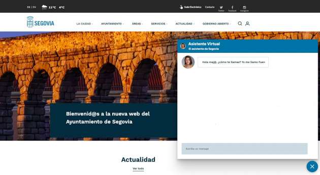  Nueva web Ayuntamiento de Segovia 