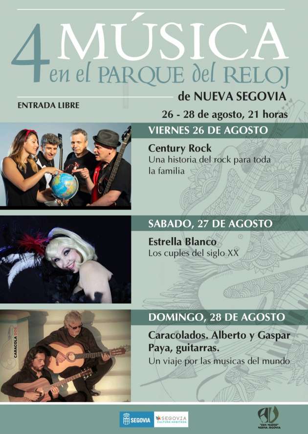 cartel ciclo de música parque del reloj