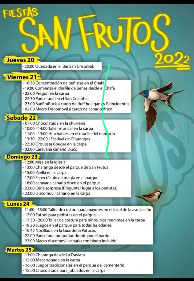 Programa Fiestas de San Frutos y SanFrutRock'22