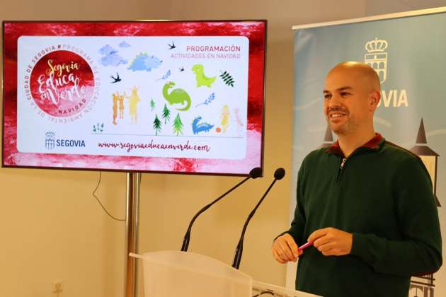 Angel Galindo presenta las actividades navideñas Segovia Educa en Verde