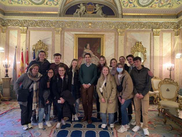 Recepción de estudiantes americanos