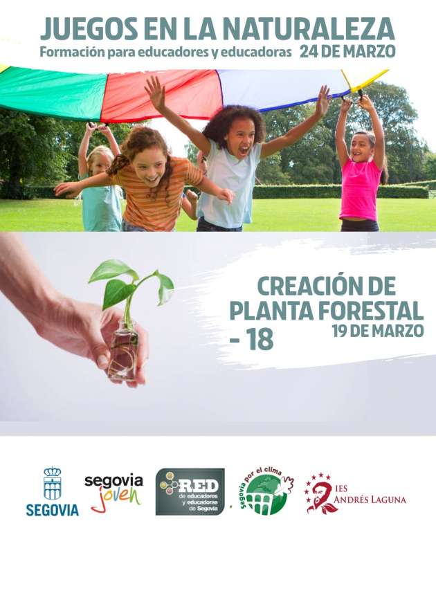 Cartel de los Talleres Juegos en la Naturaleza