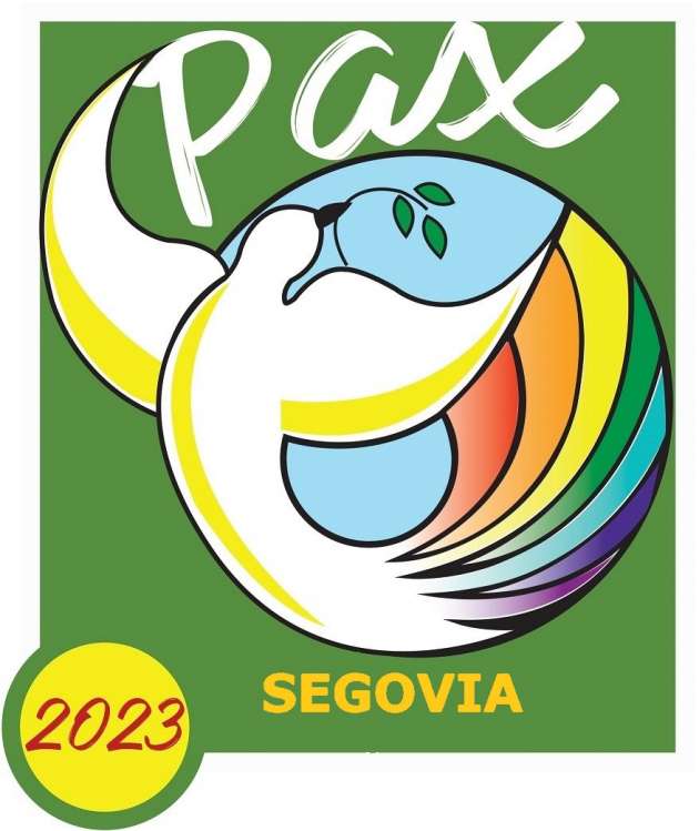 Logo alfombra por la paz