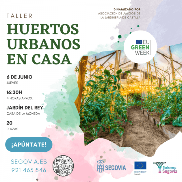Cartel Taller de huertos urbanos