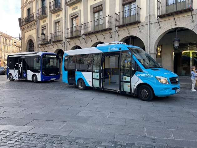 Microbuses de la Semana de la Movilidad 