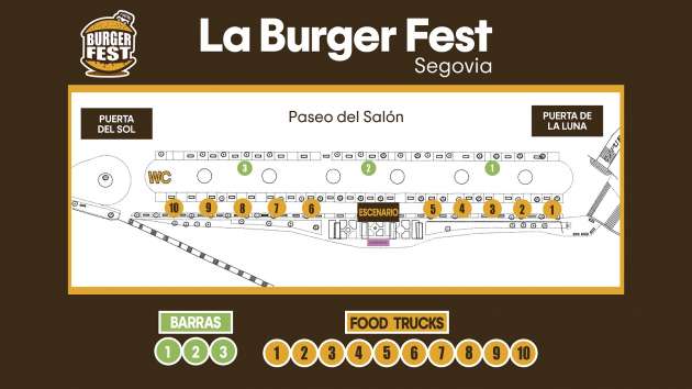 La Burger Fest.- MAPA