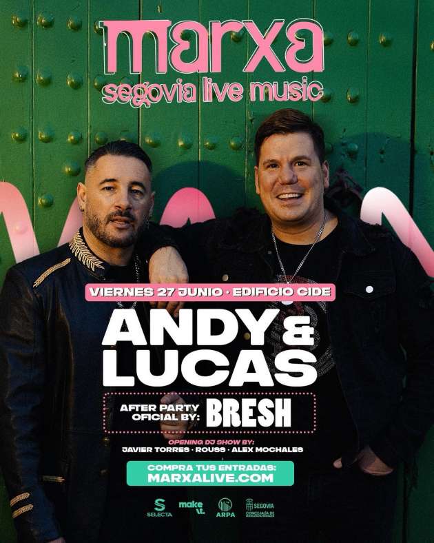 Cartel concierto Andy y Lucas