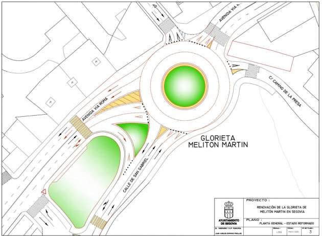 Plano rotonda Melitón Martín