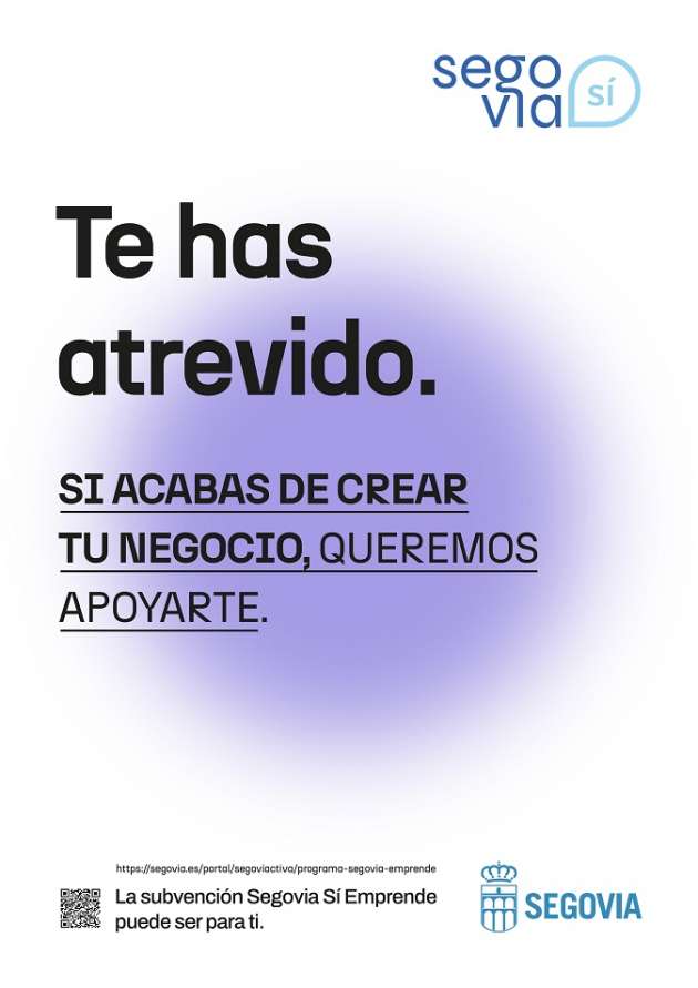 Cartel ayudas Segovia Si emprende