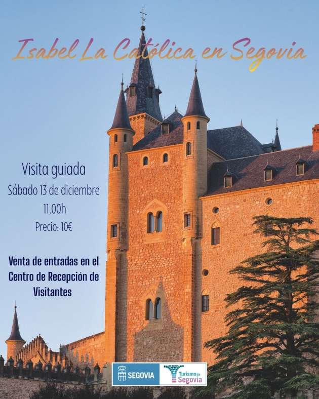 Cartel de la visita guiada especial al Alcázar