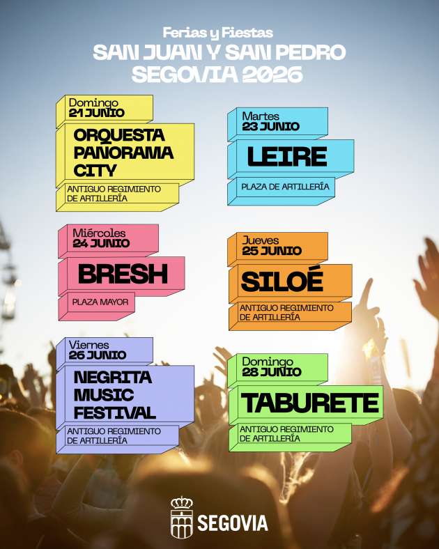 Cartel Conciertos Fiestas