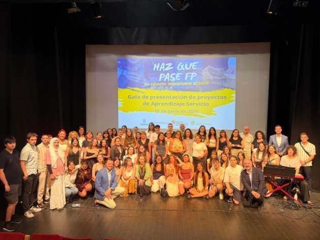 La gala “Haz que pase FP. Tu talento transforma Segovia” reconoce el trabajo del alumnado de Formación Profesi